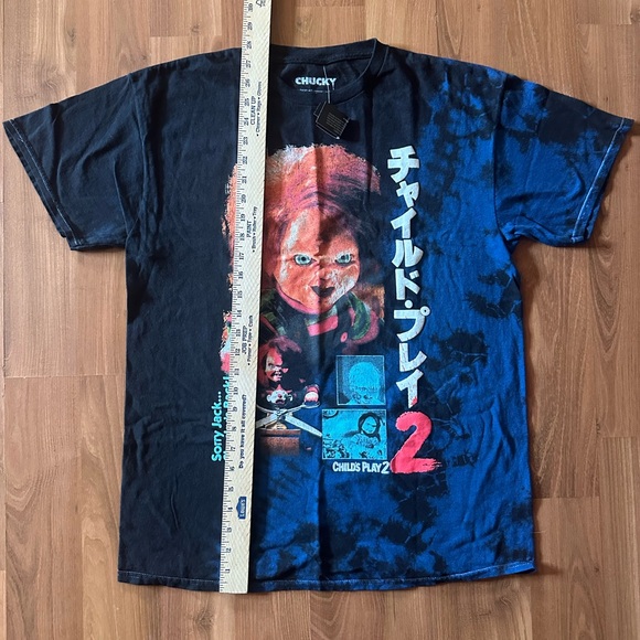 ๐ NWT Child's Play Chucky Tie-Dye T-Shirt size medium Hot Topic - Picture 4 of 7